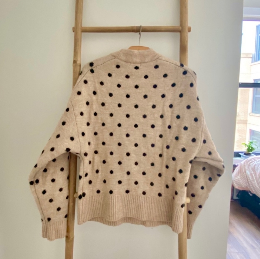H&M Boxy Fit Spotted Polka Dot Sweater - Picture 12 of 15